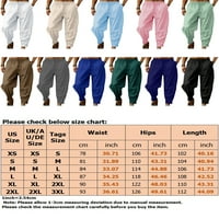 Glonme muške pantalone elastične struine pantalone u obliku bočne boje Ljetna pantna muška lagana dna