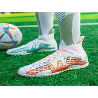 Zodanni djevojke dječake čizme firm prizemne nogometne cipele travnjačke nogometne cipele lagane tenisice vanjske prozračne čipke gore atletska cipela mandarinska patka, TF 3.5little djeca