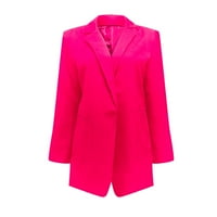 Radite u stilu Himyway Professional Sud Jacket Žene Čvrsti otvoreni prednji džepovi Cardigan Formalni