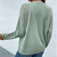 Ženski orez jedan reč na ramenu na ramenu pulover pletena džemper bluza hot6sl4870124