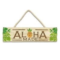Havajski stil viseći znak drva Aloha napravio ananas