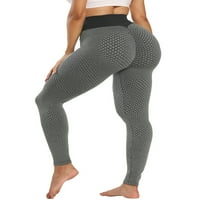 Scrounch stražnjice joga hlače visokog struka teksturirane guzice za podizanje za žene plijene podizajuće