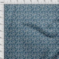 Onuone viskoza šifon srednje plave tkanine Cvjetni šivaći materijal Ispis tkanina sa dvorištem široko