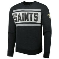 Muška 'Heather Black New Orleans Saints obilaže TRIBECA pulover dukserice