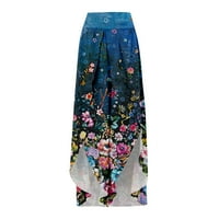 Široke pantalone za noge za žene Ležerne prilike visoke struke Široke pantalone za širenje cvjetnih