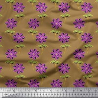 Liimoi poliester crep tkanina od lišća i cvjetnog umjetničkog tiskanog tkanina široko