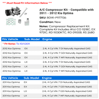 C kompresor komplet - kompatibilan sa - Kia Optima