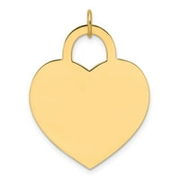 Auriga 14k žuto zlato Veliki šarm srca za žene