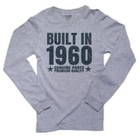 Ugrađen - Savršeni rođendanski poklon - vintage muške sive majice dugih rukava