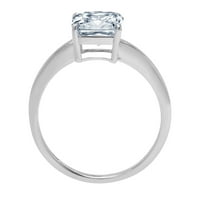 1. CT briljantan aspekser Clear Simulirani dijamant 18k bijeli zlatni pasijans prsten sz 8.25