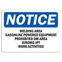 Prometni znakovi - OBAVIJEST - Površina zavarivanja Oprema za benzin Sign Sign Aluminijumski znak Street