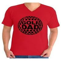 Awkward stilovi Muški golf tata grafički V-izrez T-majica vrhovi crni sportski dan Day Day Day Idea