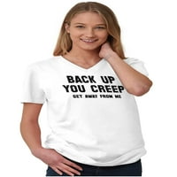 Back up Creugh Budi od mene V izrez T majica Tees Women Brisco Marke 3x