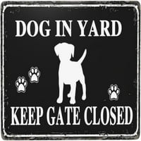 Smiješno upozorenje TIM TIM znakove UPOZORENJE Pazite na pseće retro aluminijskih znakova metalne plakete