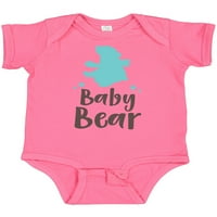 Inktastična beba medvjed, medvjed cub, slatka medvjed, mali medvjed - plavi poklon baby bodysuit
