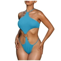 Amousa Ženski kupaći kostimi s lijevljenim bojama Monokini kupaći kostim kupaći kostimi seksi bikini kupaći kostimi