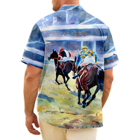 Funny Horse Odmamke za odmor za muškarce, poliesterska majica kratkih rukava Redovna fit