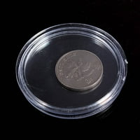 Mali okrugli prozirni plastični novčić Bo