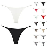Žene elastične gaćice za gaćice Donje rublje Željeznički tangi niski porast dvostrukih slojeva Bikini