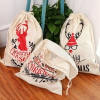 Veki Candy Božićne vrećice ukrasi poklon bag posteljina božićnog velikog domaćeg dekora Dječji ukras