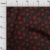 Onuone pamučna kambrska crna tkanina cvjetna i diy odjeća za preciziranje tkanine za ispis tkanine sa širokim dvorištem