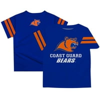 TODDLER Blue Coast Coard Academy nosi majicu tima Logo Stripes