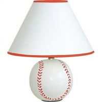 in. bejzbol keramička stolna lampa