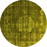 Ahgly Company u zatvorenom okruglu okrugli orijentalni žuti prostirke industrijskih područja, 7 'krug