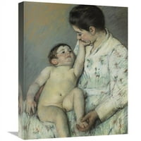 Globalna galerija u. Babys First Cassing Art Print - Mary Cassatt