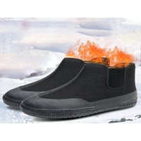 Harsuny Unise Radne čizme Povlačenje sigurnosne cipele za zaštitu kotleta za cipele Bootie Casual Neklizaju tople zimske cipele visoke gornje cipele crno 5,5