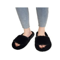 Harsuny ženska spavaća soba lagana topla cipela prozračna povremena zimska plišana papučica dnevno ravni