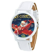 Cara Lady Božićni pokloni Dječja boja modni sat Silikonski kaiš ručni sat bijeli