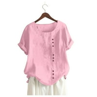 Košulje za žene Trendi Dressy Casual Dnevni bluza Dugme T-T majicanski labavi plus veličina Boho bluza