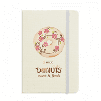 Cvjetni desert Sweet Food Notebook Zvanični tkanini Tvrdi pokrivač Klasični dnevnik časopisa