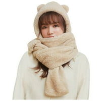 Jesen i zimski medvjed šal koji se jašu u jednom lijepom - tri kašmir šal za toplu šeširu