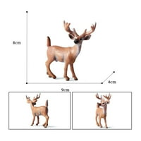 Decor Store simulirana puna šumska jelena figurica elk životinjski model stol dekor dekor djece