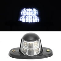 Kozecal 12V Bijela LED licencna ploča svjetla za ožičenje za vozila za automobile kamioni za prikolice,