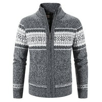 Muškarci zimski džemper-kaputi - Turtleneck puni zip vanjski odjećni odjeća s dugim rukavima, ležerna