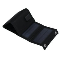 Solarna ploča za punjenje, solarni punjač, ​​7,5W solarni komplet za solarni panel Prijenosni sklopivi solarni torba punjača sa karabinerima za automobilski brod za mobilne telefone