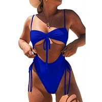 Forestyashe žene potisnute zavoj podstavljenom odvažnog kupaćeg kostim bikini set kupaći kostim kupaći