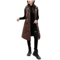 Kpoplk Ženske zimske kapute Žene topli zimski kaput zadebljani pamučne jakne sa kapuljačnim jaknom s kapuljačom