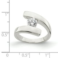 Sterling srebrni CZ prsten - veličina 6