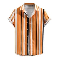 Pedort Muški ležerni košulje s majicama s kratkim rukavima Klasična majica ComfortSoft narančasta, L