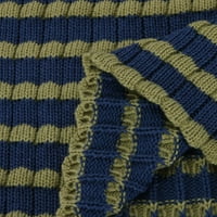 Smanjeni ženski džemper prsluk prsluk pulover pulover s prugama slobodne kratke duljine bez rukava za obahu prekrasne ledene pletene prsluk šuplje cijevi vrhovi