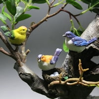 Sarkoyar Tree Skulptura ptica gnijezda Dizajn dekoracija Desktop Dekoracija smola TOP TOP CAR ukrasna