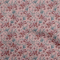 Onuone pamučni dres ružičaste tkanine Florals Quilting potrošni materijal Ispisuje šivanje tkanine sa