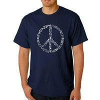Majica majica pop umjetnosti muške umjetničke majice - različite vjere mirovni znak