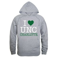 Ljubav UNC Univerzitet u Sjevernoj Karolini na Charlotte 49ers Hoodie dukserice Heather Grey XX-Large