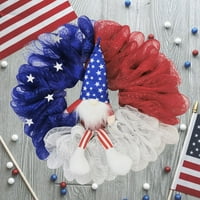 14.96 USA American Flag Werent Patriotsko vijenac Američka zastava ukras A, ljetno čišćenje