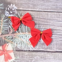 -Groee Christmas Bocst Bow Decores Mini Xmas Bowknot Ornament Drvo za vjenčanje Kućni ukras Viseća vijenca